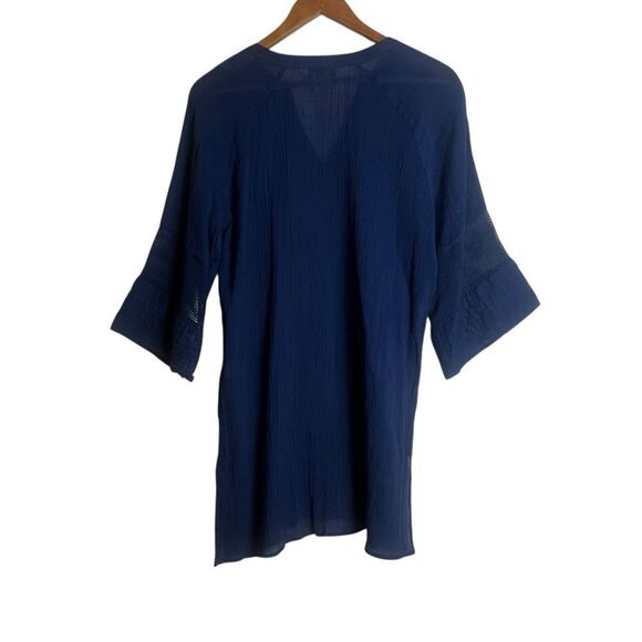 Bianca nygard navy sheer tunic. Size 10 - Picture 6 of 6